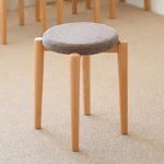 スツール ベージュ グリーン ブルー イエロー ブラウン ビーチ材 綿麻 ysys-c3132-stool