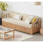 ソファー グレー ベージュ オーク材 パイン ファブリック ysys-d8068-sofa