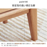 ナイトテーブル ナチュラル ブラウン オーク材 キリ材 ysys-f8021-nighttable