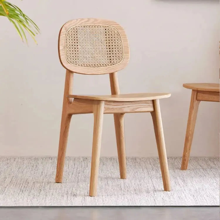 チェア ナチュラル オーク材 ラタン ysys-h6123-chair