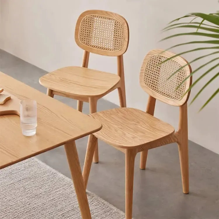 チェア ナチュラル オーク材 ラタン ysys-h6123-chair