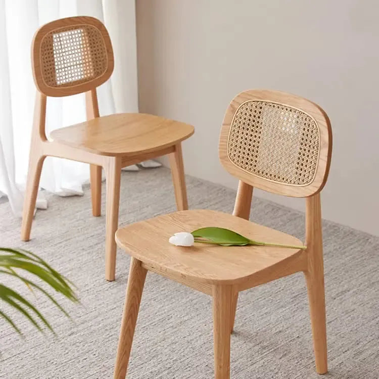 チェア ナチュラル オーク材 ラタン ysys-h6123-chair