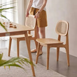 チェア ナチュラル オーク材 ラタン ysys-h6123-chair