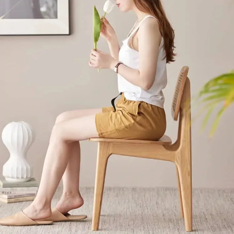 チェア ナチュラル オーク材 ラタン ysys-h6123-chair