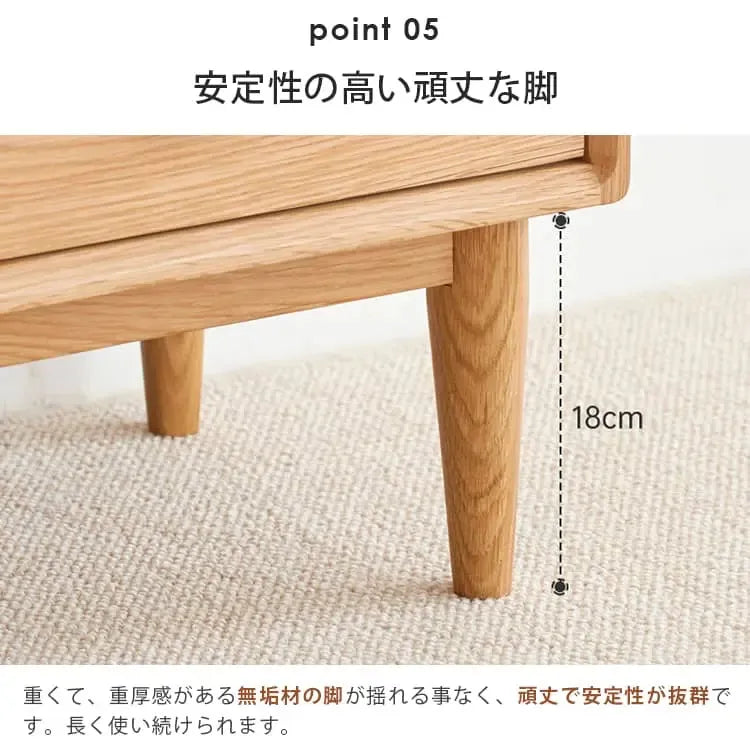 ナイトテーブル ナチュラル オーク材 キリ材 ウォールナット材 ysys-h7021-nighttable