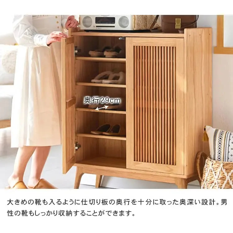 キャビネット ナチュラル オーク材 キリ材 ysys-h9092-storage