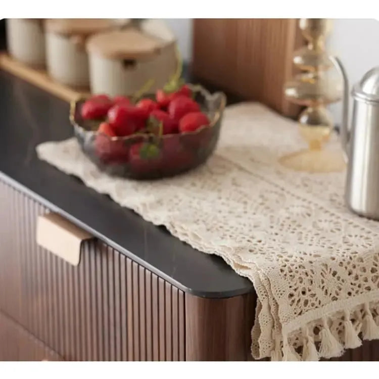 キャビネット ブラウン ウォールナット材 セラミック キリ材 ガラス 真鍮 ysys-i6141-cupboard