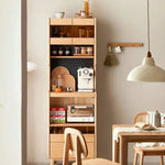 キャビネット ナチュラル オーク材 キリ材 ガラス ysys-l3141-cupboard