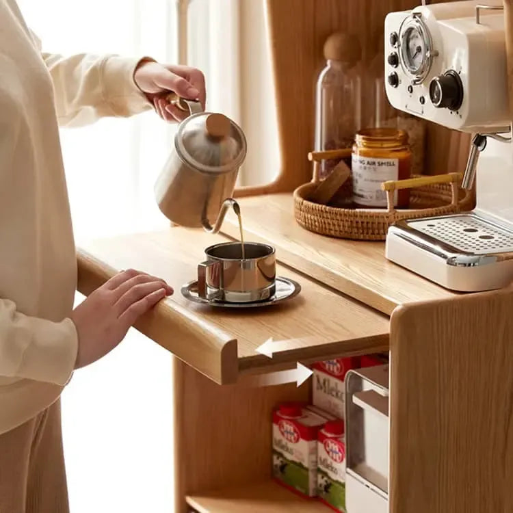 キャビネット ナチュラル オーク材 キリ材 ガラス ysys-l3141-cupboard