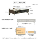 センターテーブル ホワイト セラミック カバ材 強化ガラス スチール キリ材 ysys-l8072-table