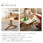 センターテーブル ブラウン セラミック チェリー材 ケヤキ材 ysys-l9073-table