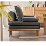 ソファー ライトグレー ダークグレー ブラウン グリーン エアレザー オーク材 パイン材 ysys-s1036-sofa