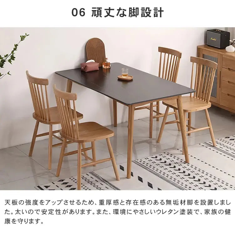 テーブル ホワイト グレー ブラック セラミック オーク ytmy-001-table