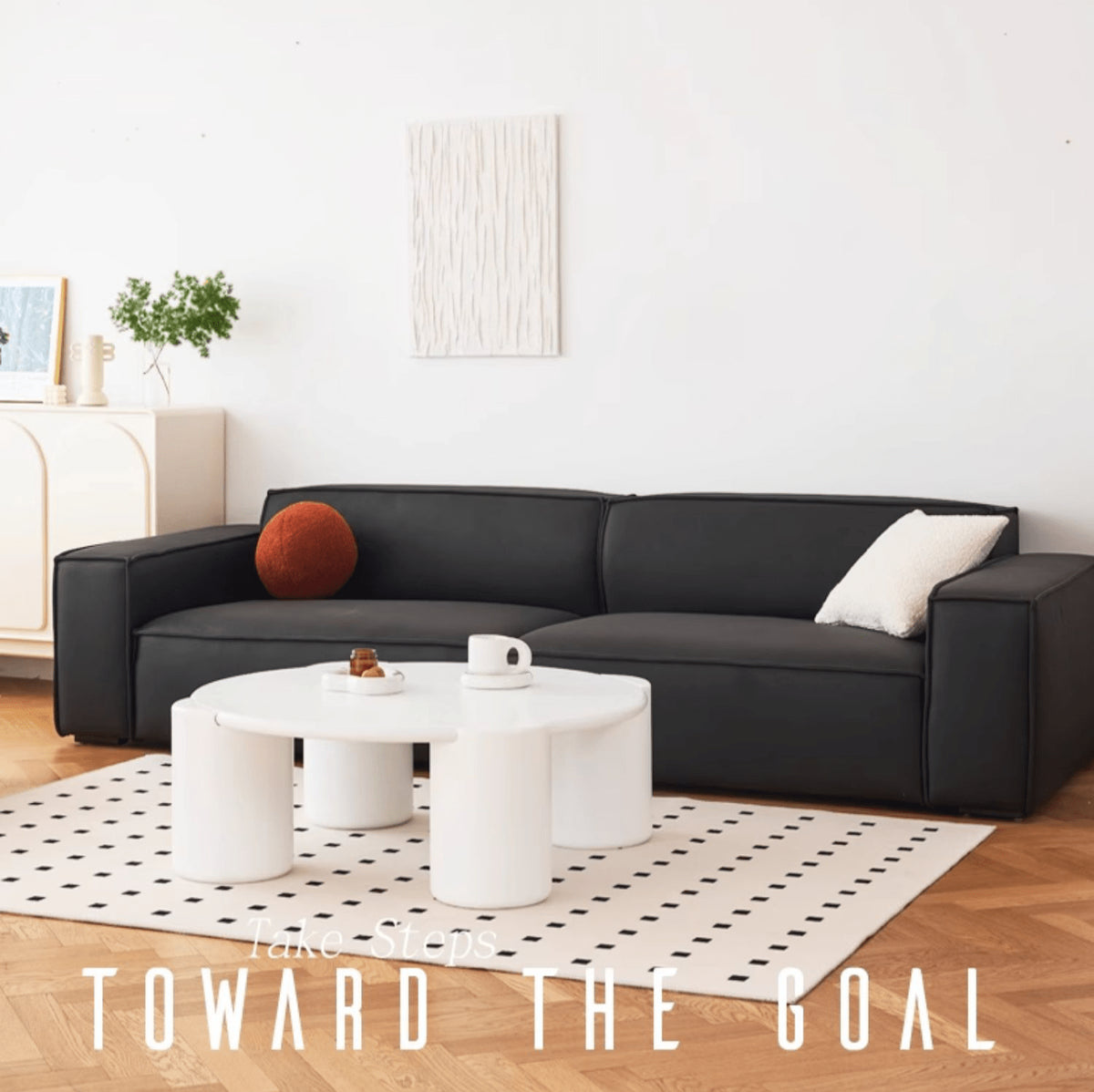 パイン材エアレザーソファー|快適でスタイリッシュなデザイン yw-166