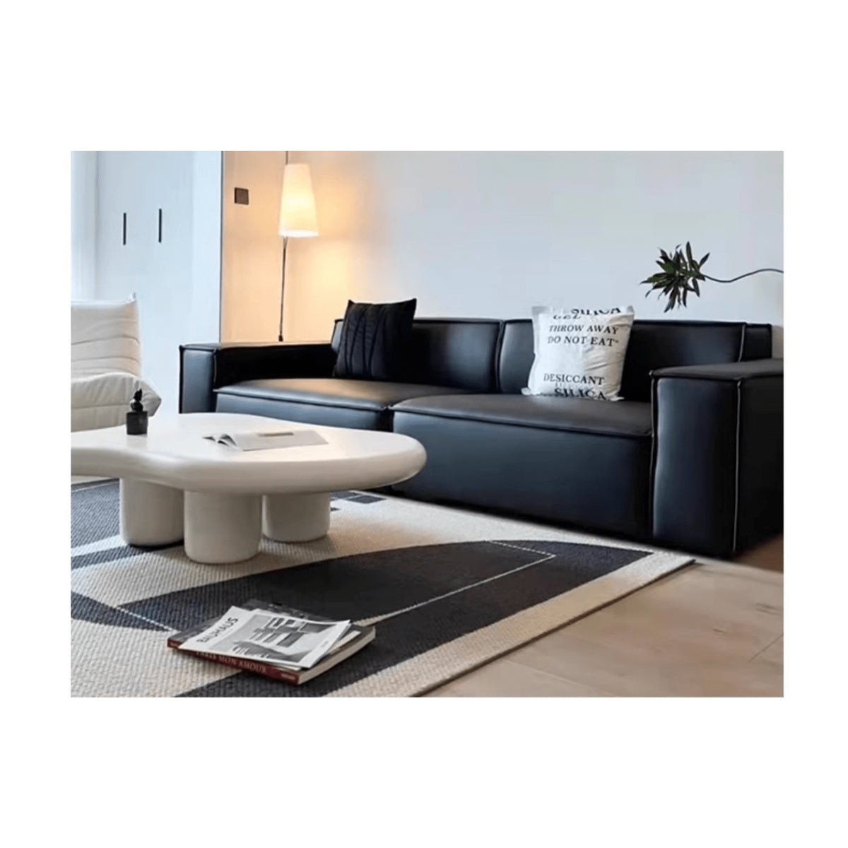 パイン材エアレザーソファー|快適でスタイリッシュなデザイン yw-166