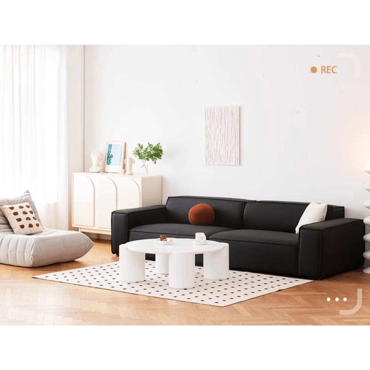 パイン材エアレザーソファー|快適でスタイリッシュなデザイン yw-166