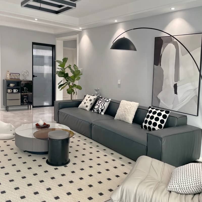 パイン材エアレザーソファー|快適でスタイリッシュなデザイン yw-166