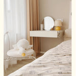 韓国風クリームカラー ミラーフレーム 寝室用?透明感のあるおしゃれデザイン--ミラー単品 yw-188