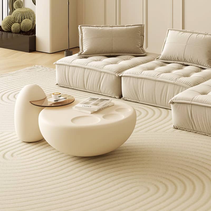 モダンデザイン強化ガラスセンターテーブル | 耐久性&スタイリッシュなリビングテーブル yw-195