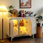 おしゃれなMDF集成材キャビネット|収納力抜群のデザイン家具 yw-199