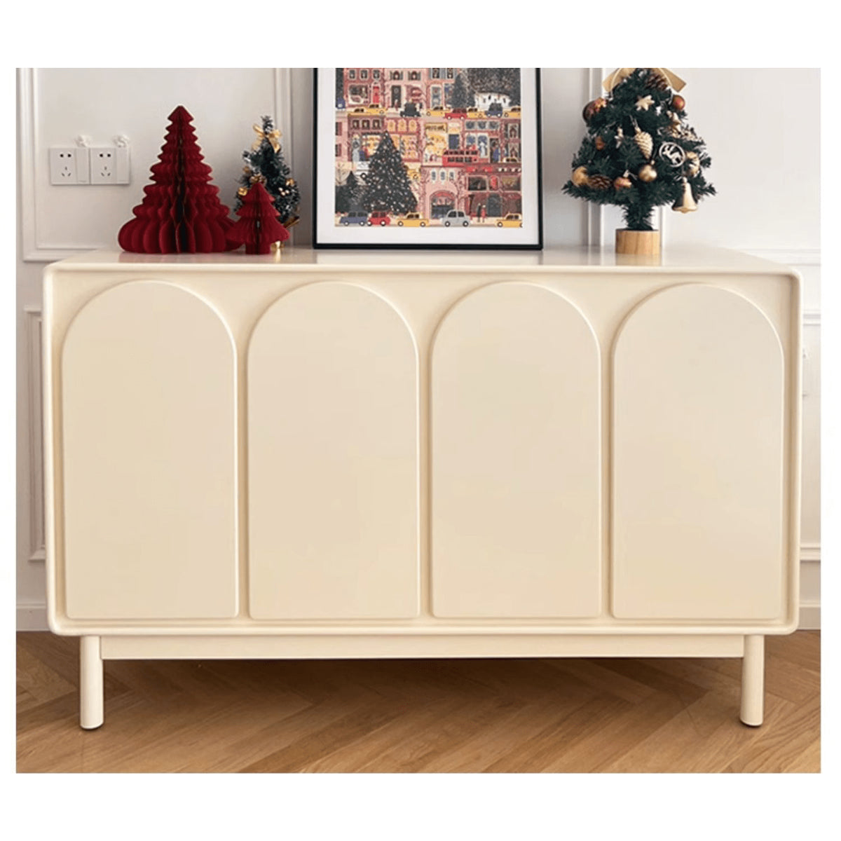 おしゃれなMDF集成材キャビネット|収納力抜群のデザイン家具 yw-199