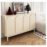 おしゃれなMDF集成材キャビネット|収納力抜群のデザイン家具 yw-199