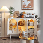 おしゃれなMDF集成材キャビネット|収納力抜群のデザイン家具 yw-199