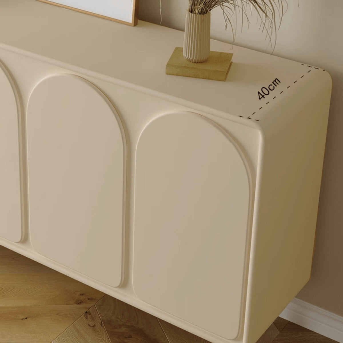 おしゃれなMDF集成材キャビネット|収納力抜群のデザイン家具 yw-199