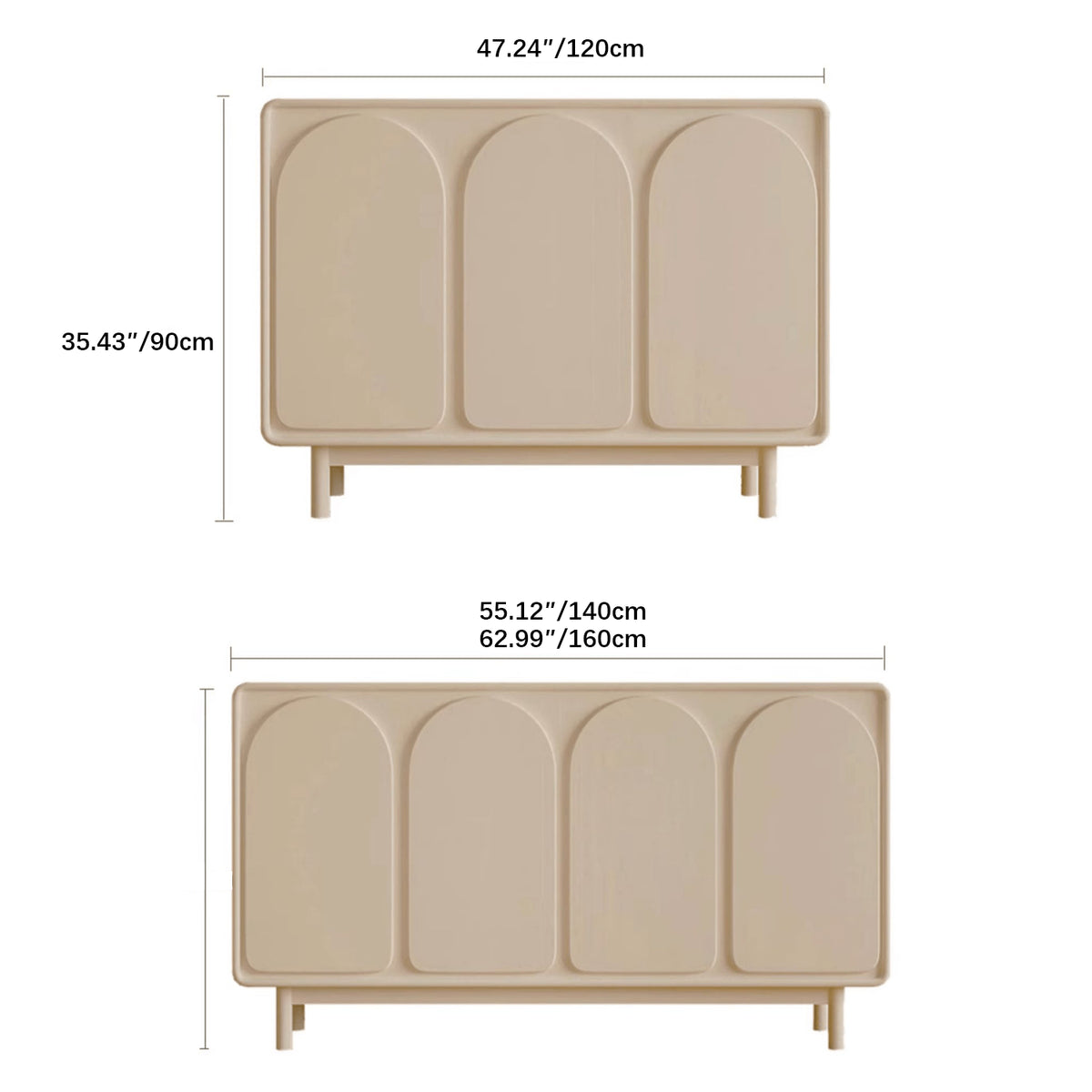 おしゃれなMDF集成材キャビネット|収納力抜群のデザイン家具 yw-199
