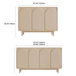 おしゃれなMDF集成材キャビネット|収納力抜群のデザイン家具 yw-199