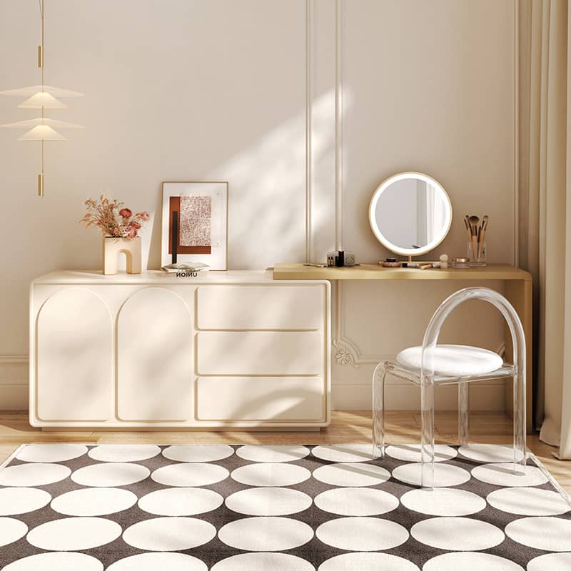 高級MDF素材使用のスタイリッシュ化粧台 - おしゃれなデザインと実用性が一体化 yw-200