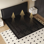 「高級PUレザー&木製ベッド:究極の快適さとスタイリッシュデザイン」 yw-202