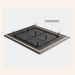 「高級PUレザー&木製ベッド:究極の快適さとスタイリッシュデザイン」 yw-202