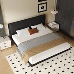 「高級PUレザー&木製ベッド:究極の快適さとスタイリッシュデザイン」 yw-202