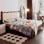 【高級感あふれる】ウォールナット製ベッド|極上の寝心地とデザイン yw-205