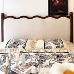 【高級感あふれる】ウォールナット製ベッド|極上の寝心地とデザイン yw-205