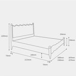 【高級感あふれる】ウォールナット製ベッド|極上の寝心地とデザイン yw-205
