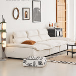 『高級感溢れるソファー - 合皮 フェイクレザー使用、ホワイトグースダウンとパインで極上の座り心地』 yw-217