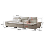 『高級感溢れるソファー - 合皮 フェイクレザー使用、ホワイトグースダウンとパインで極上の座り心地』 yw-217