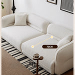 【セール中】ふわふわシープボア使用!北欧風パインソファー yw-219