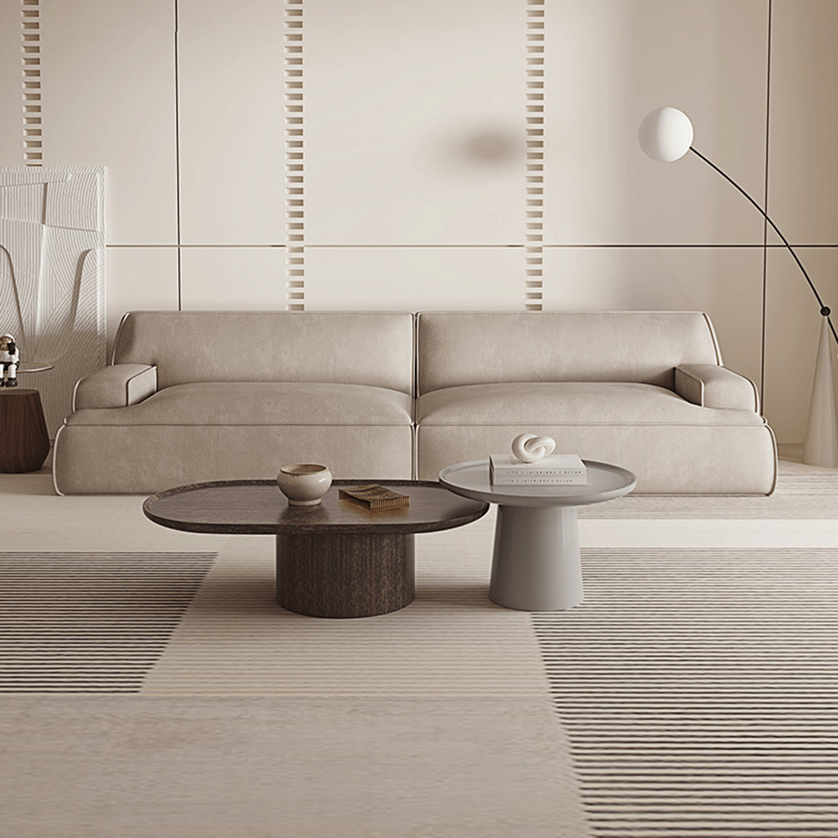 高級感溢れる合皮製フェイクレザーソファーyw-223