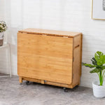 テーブル ナチュラル ライトブラウン 竹 竹製 zt-143