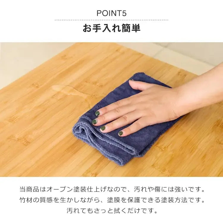 テーブル ナチュラル ライトブラウン 竹 竹製 zt-143