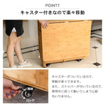 テーブル ナチュラル ライトブラウン 竹 竹製 zt-143