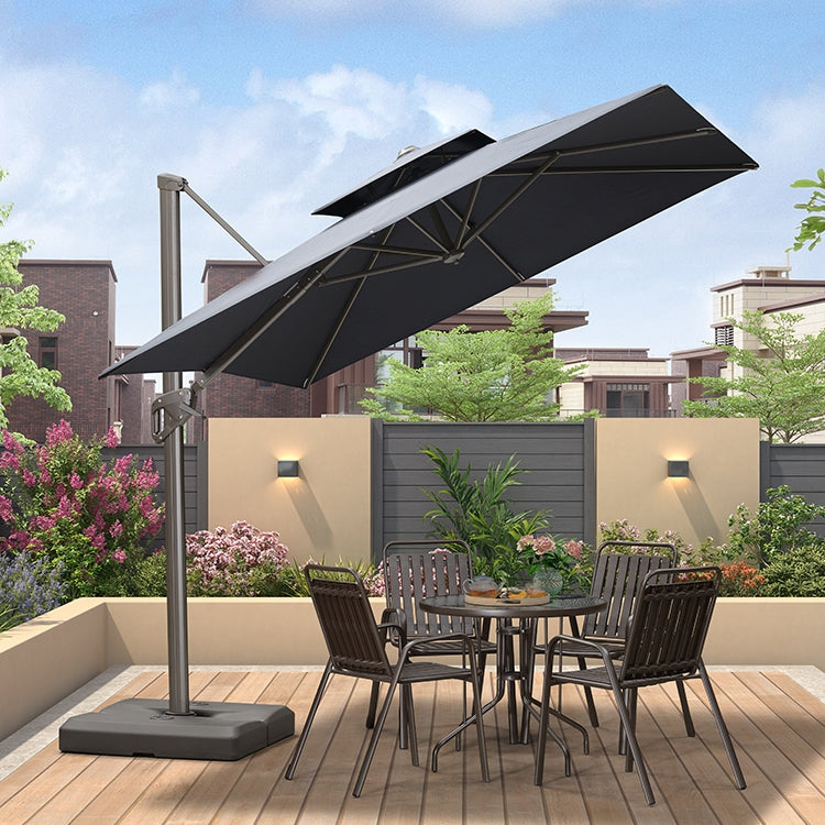 パラソルセット ガーデンパラソル ベース付き パラソルセット アルミ製 チルト機能 日よけ 日傘 アウトドア おしゃれ zy-022