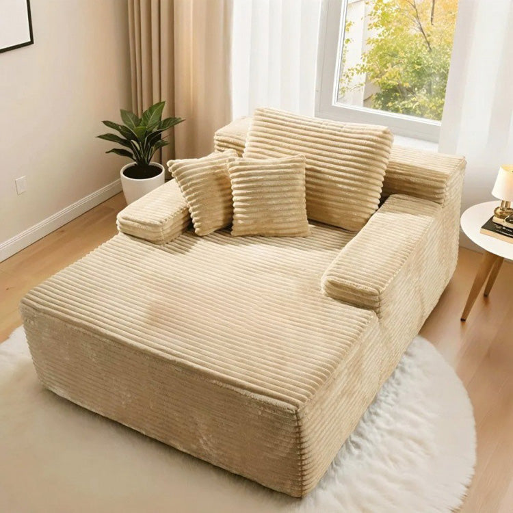 雲朵風シェーズロングソファ ベッド兼用 カバー取り外し可能 0002-sofa