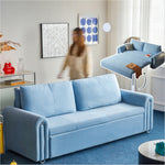 ソファベッド 布製 バウハウスデザイン スライド式 160cm?220cm ワイド対応 リビング用 モダン 高級感 mgj-1162