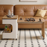 可動式折りたたみ伸縮テーブル 天然木製 リビング 昇降 サイドテーブル jx-112-18