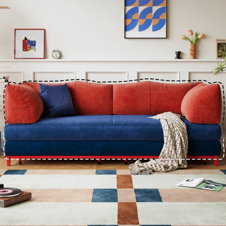 折りたたみ式 ソファベッド コーデュロイ生地 連結・分割可能 幅100～220cm 伸縮タイプ シングル～ダブル対応 モダン おしゃれ mgjjj-1138