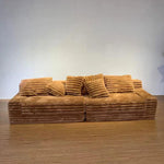 真空圧縮 太畝コーデュロイ ソファ 純ウレタンフォーム使用 布製 リビング用 くつろぎ系 ローソファ／怠け者ソファ dhyssf-1229-7